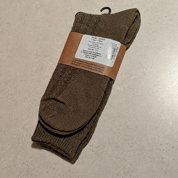 🆓Olive Hemp & Cotton Blend Socks - Picture 4 of 4